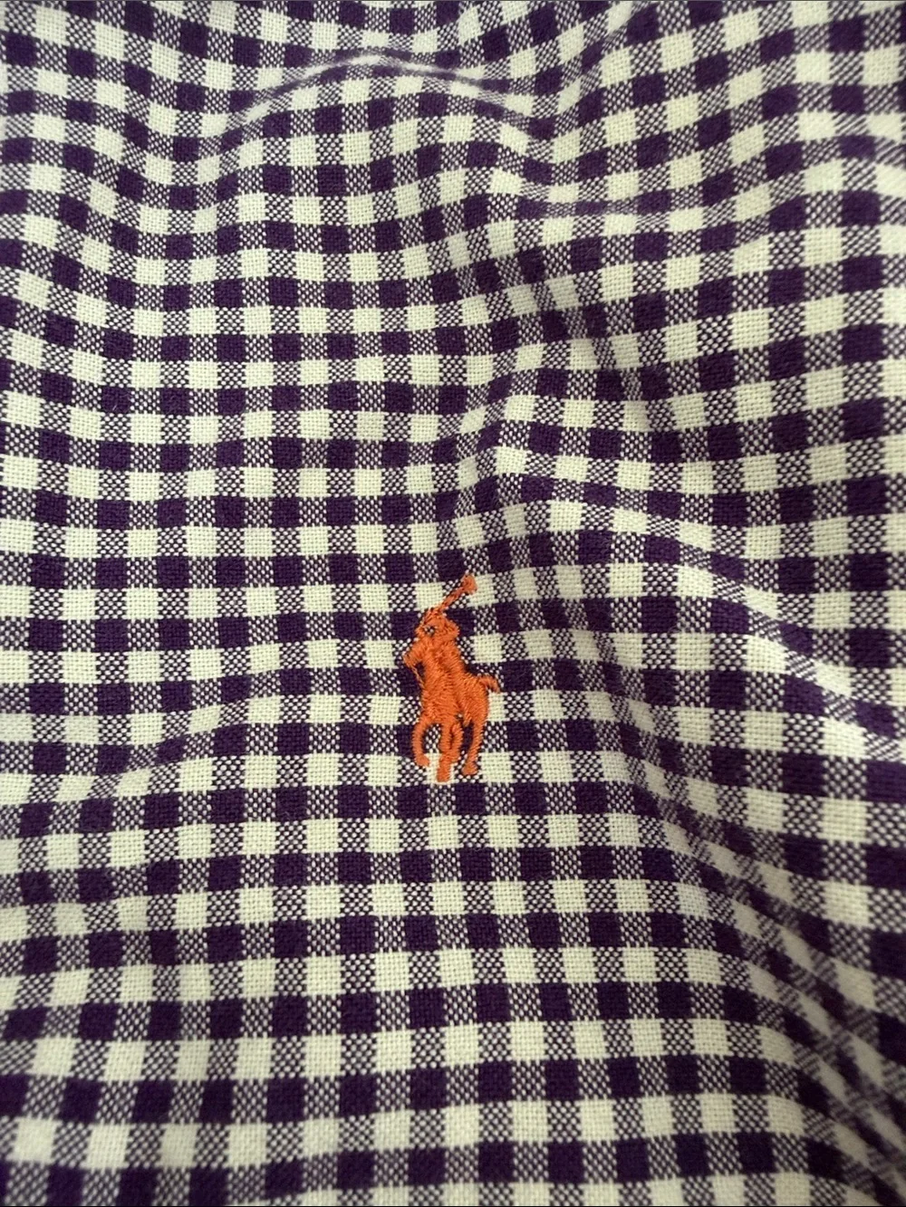 Ralph Lauren Purple & White Gingham Shirt